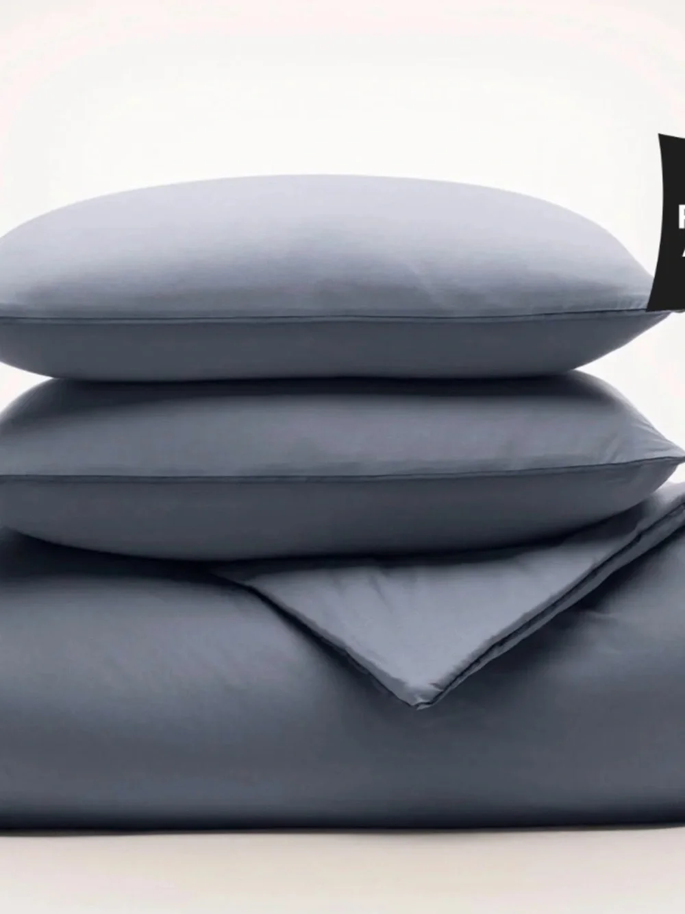 Boll & Branch Cotton Comforter Set in Slate Blue